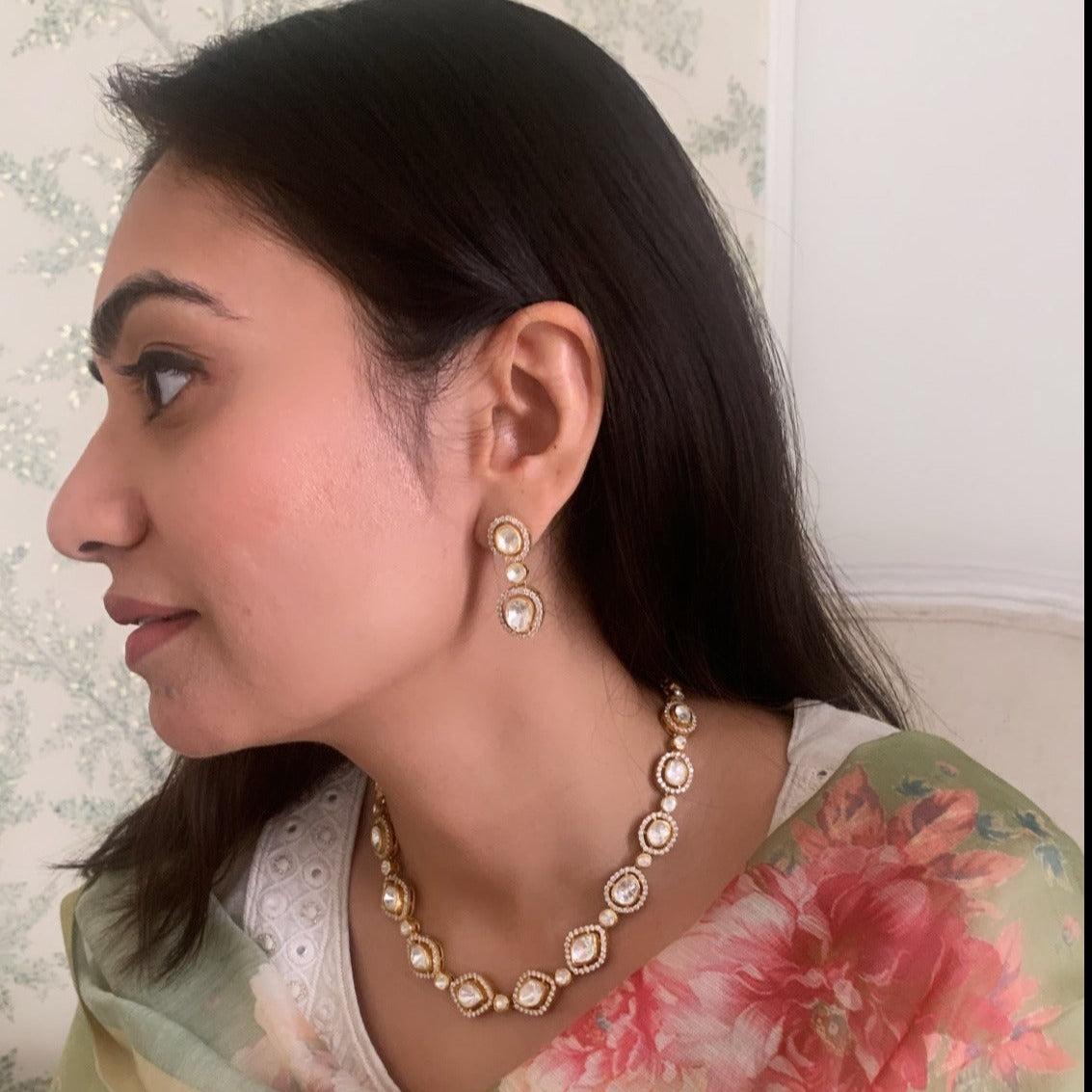Classic Polki Necklace Set