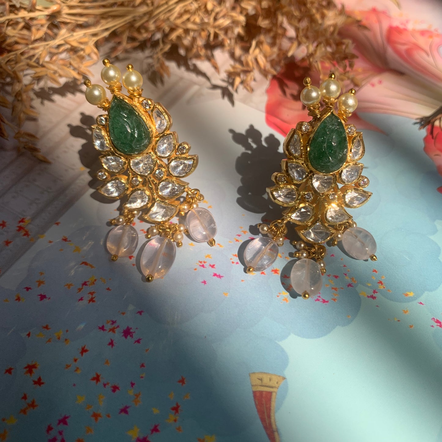 Malika Polki Earrings