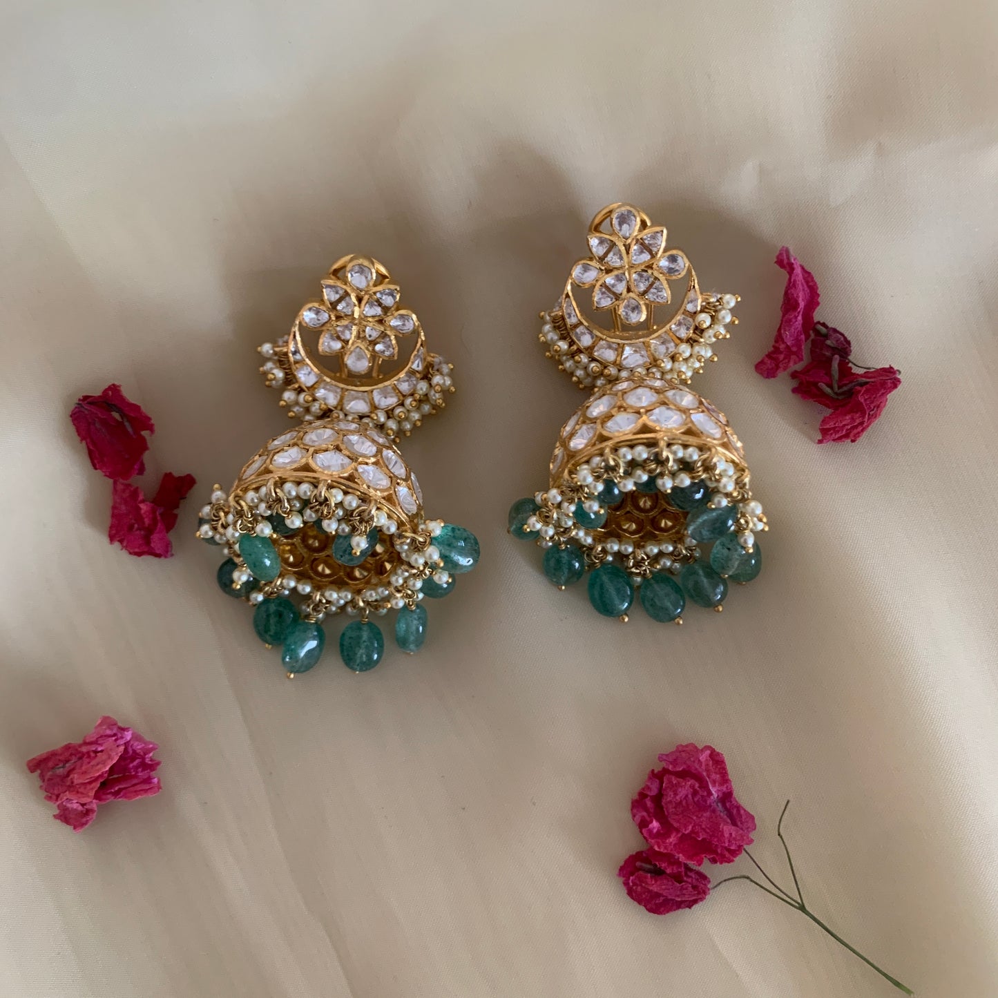 Polki Jhumkis