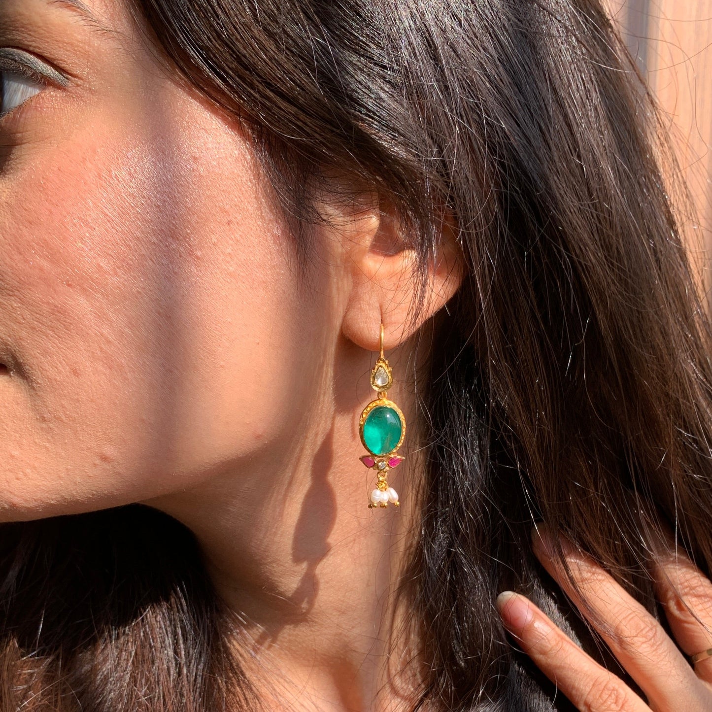 Royal Emerald Polki Balis