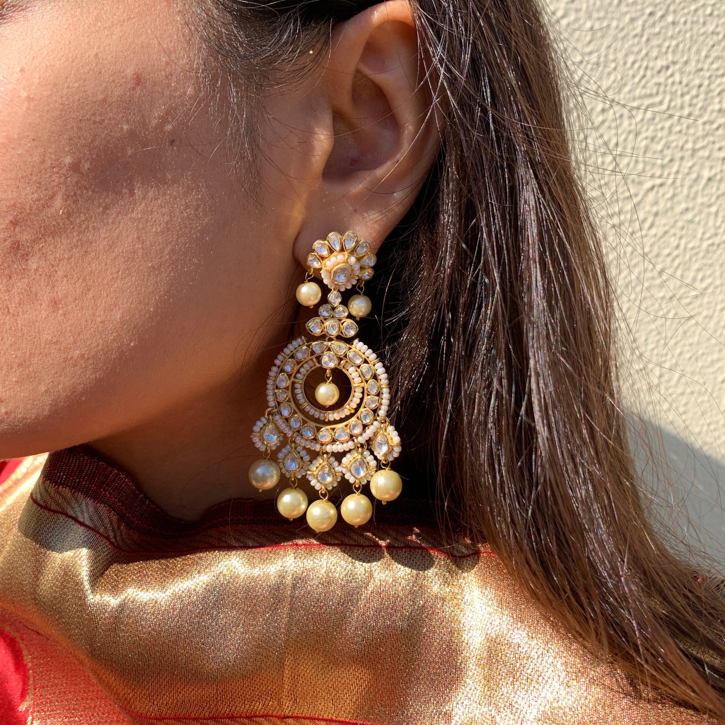 Floral Pearl Earrings