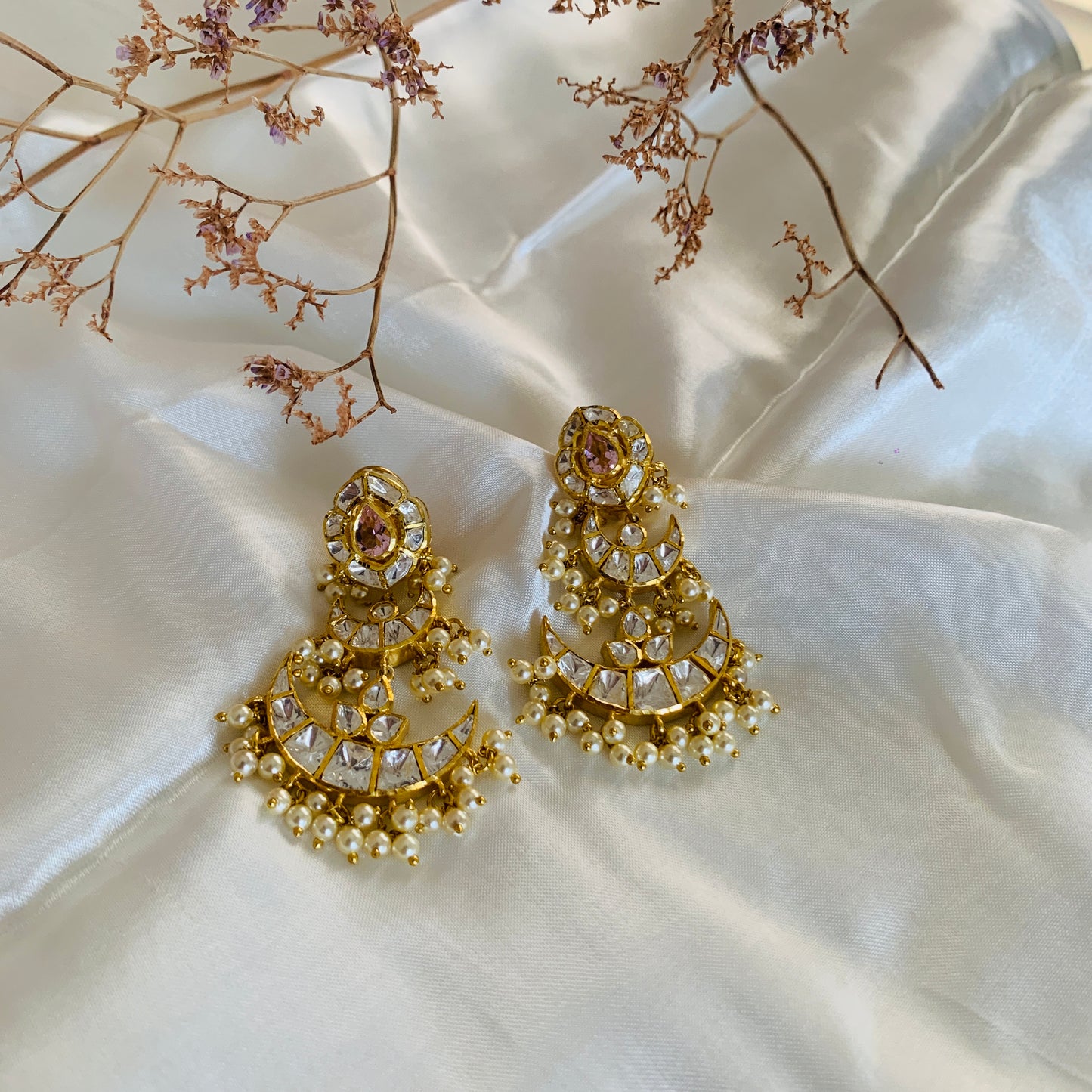 Chand Polki Earrings