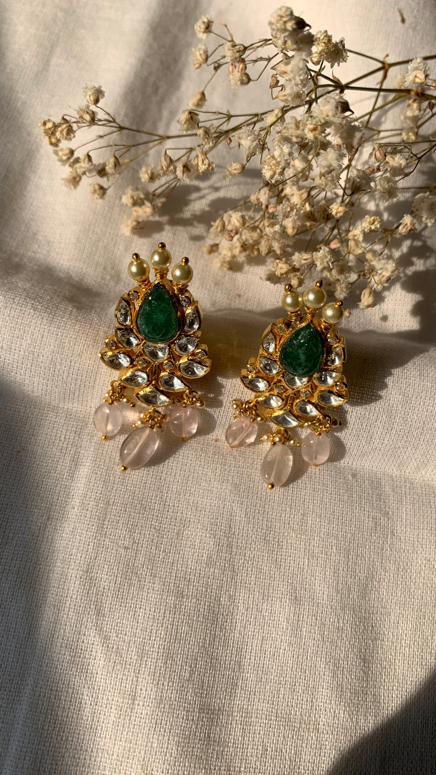 Malika Polki Earrings