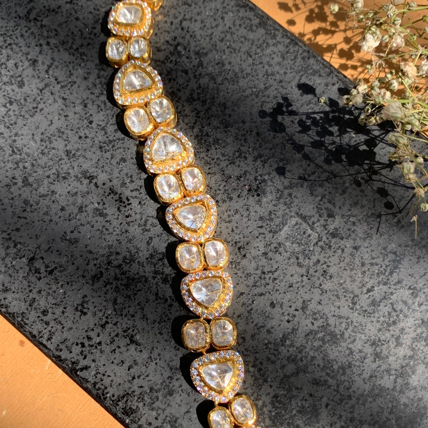 Polki Tennis Bracelet