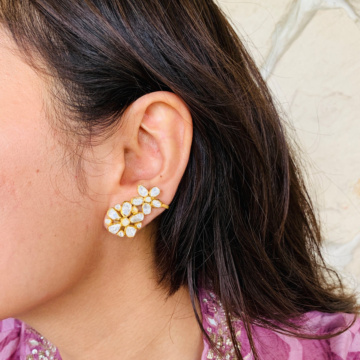 Floral Creeper Ear Climber