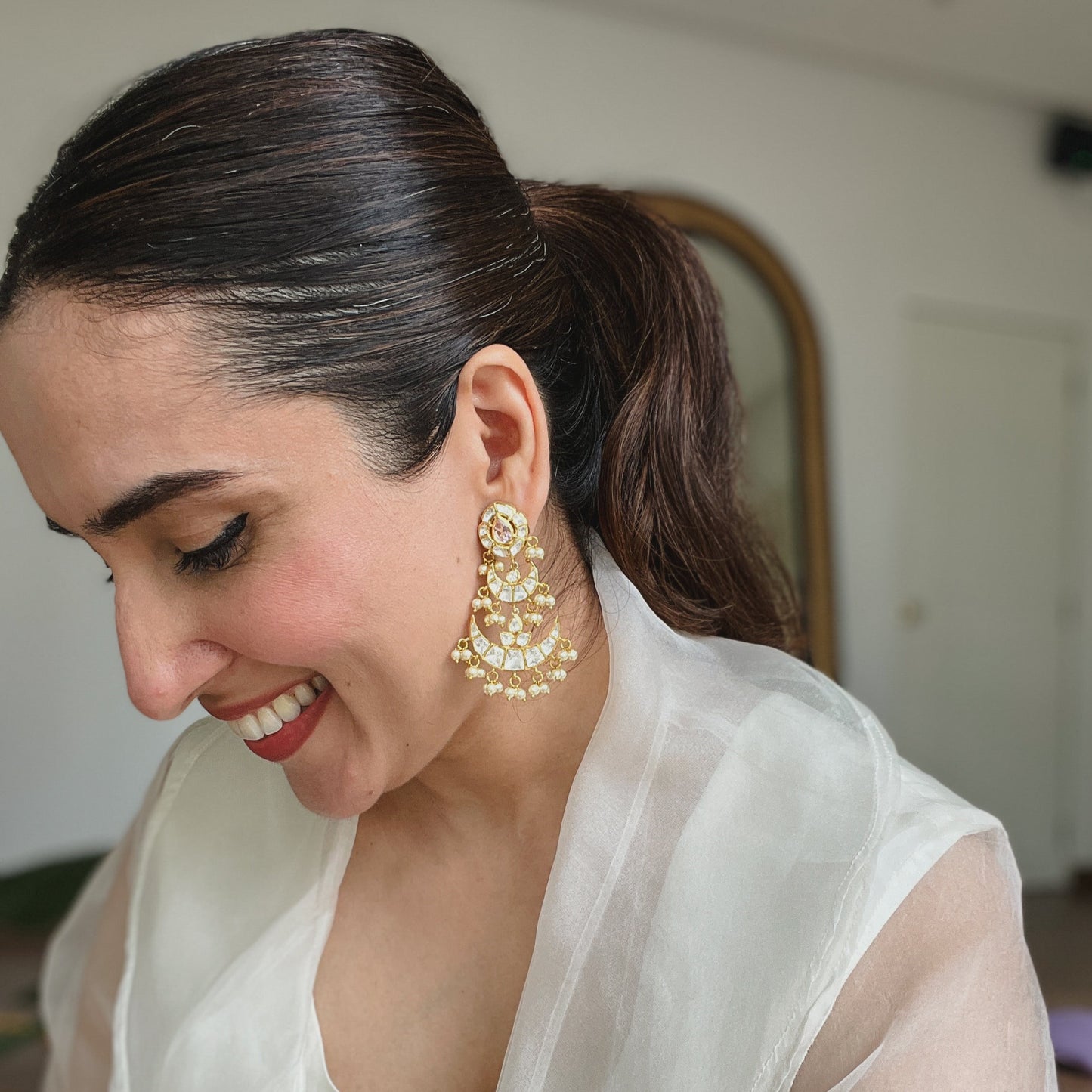 Chand Polki Earrings