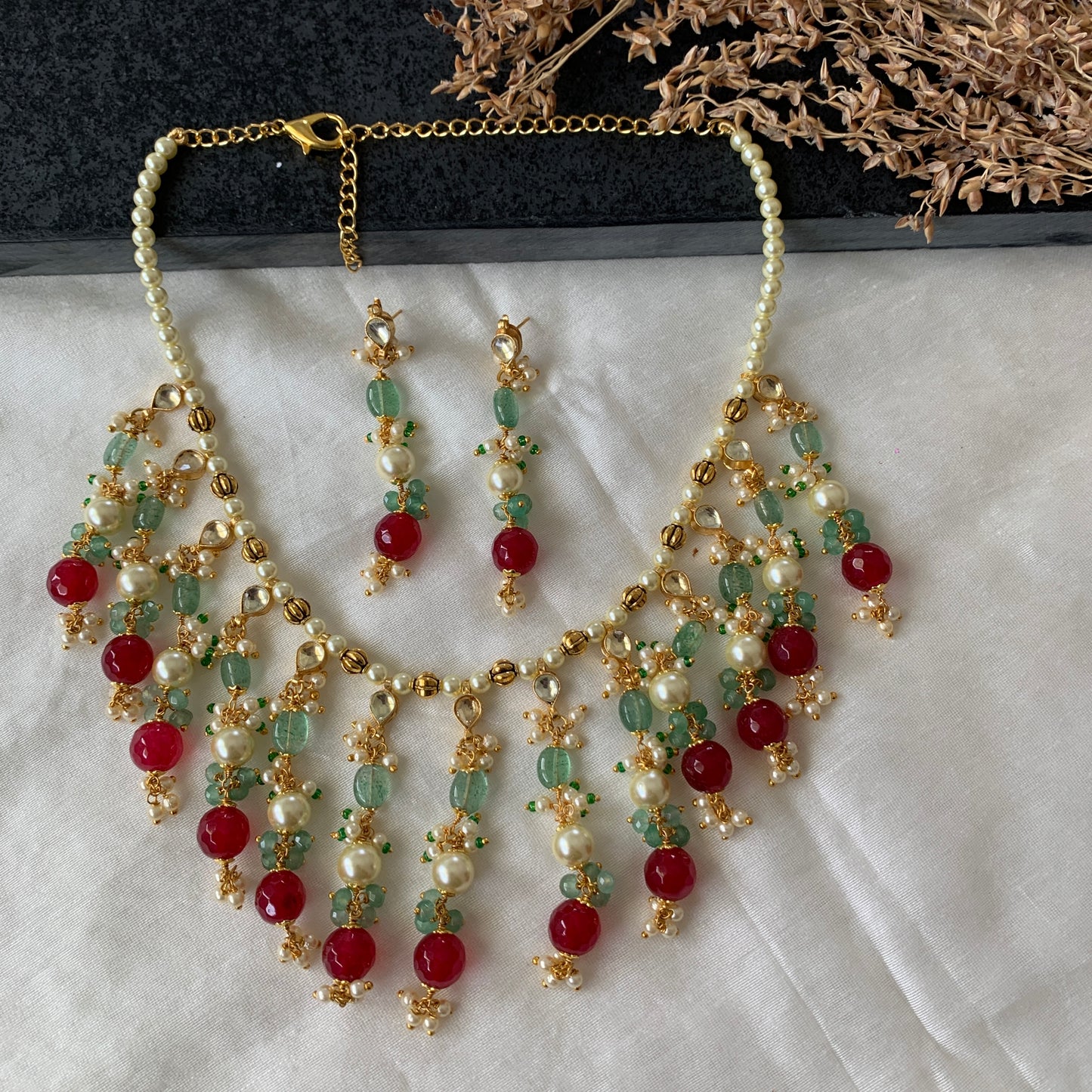Delicate Multicolor Choker Set