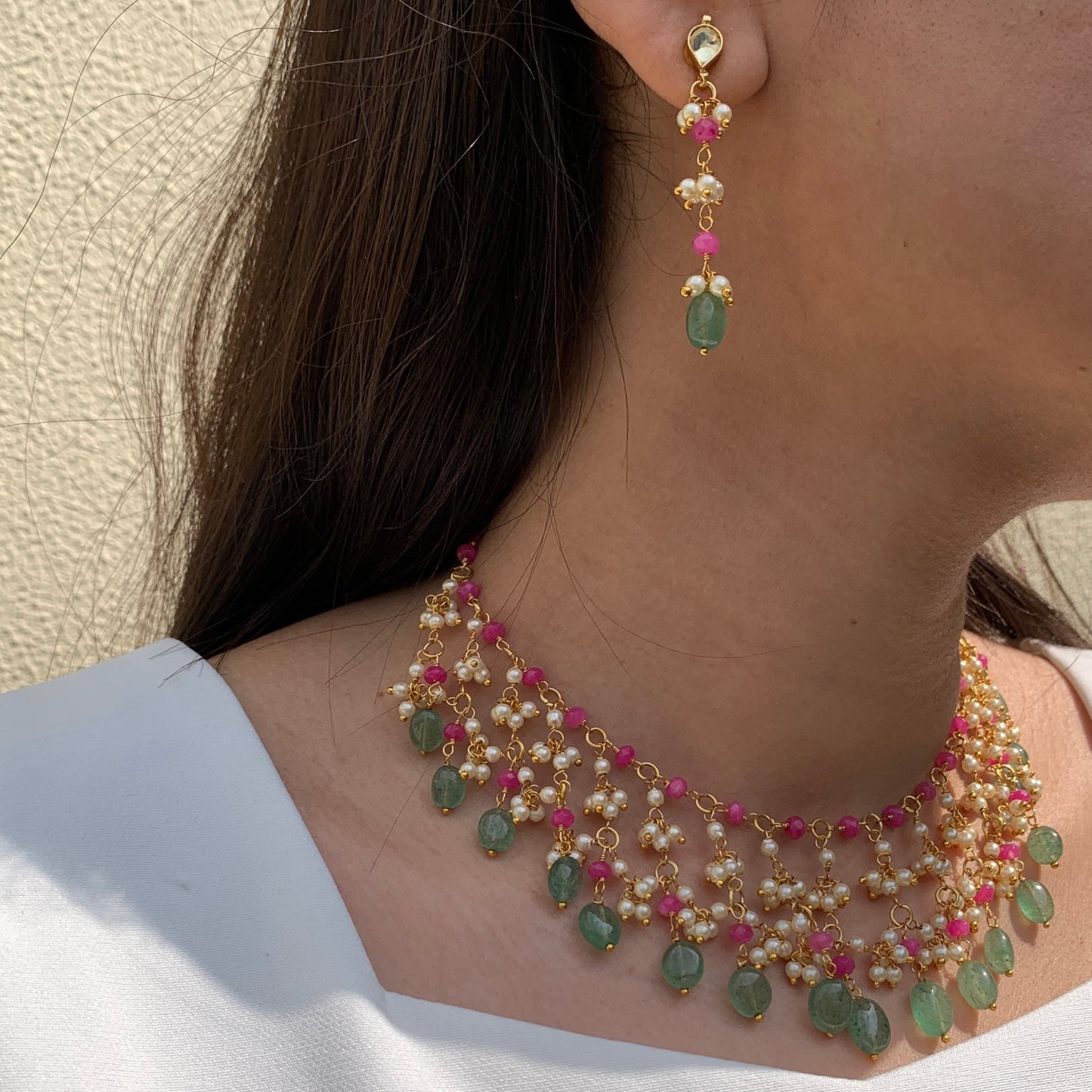 Fancy Brass Choker Set