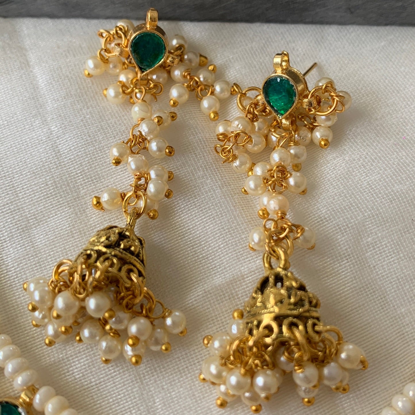 Kundan Jhumki Choker Set