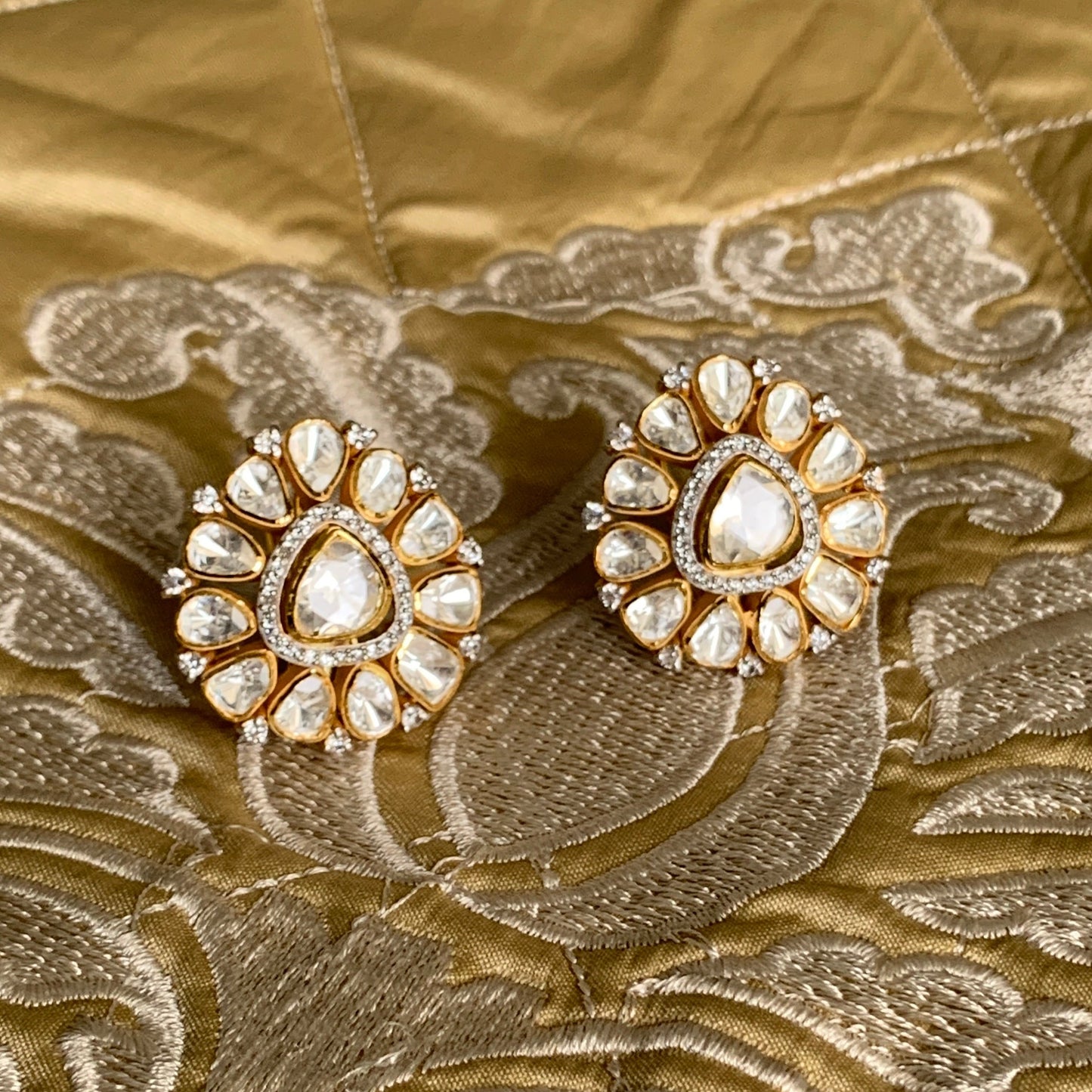 Statement Polki Earrings