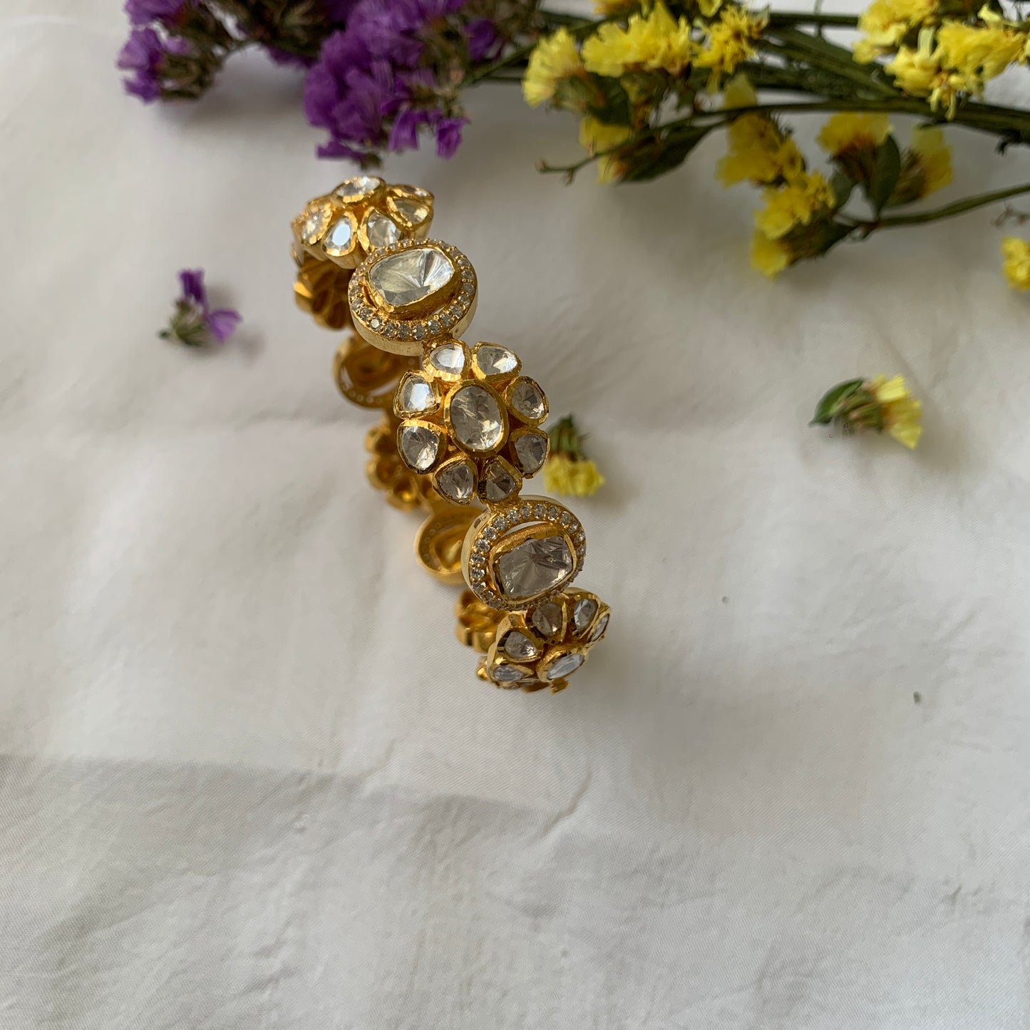 Floral Polki Bangle