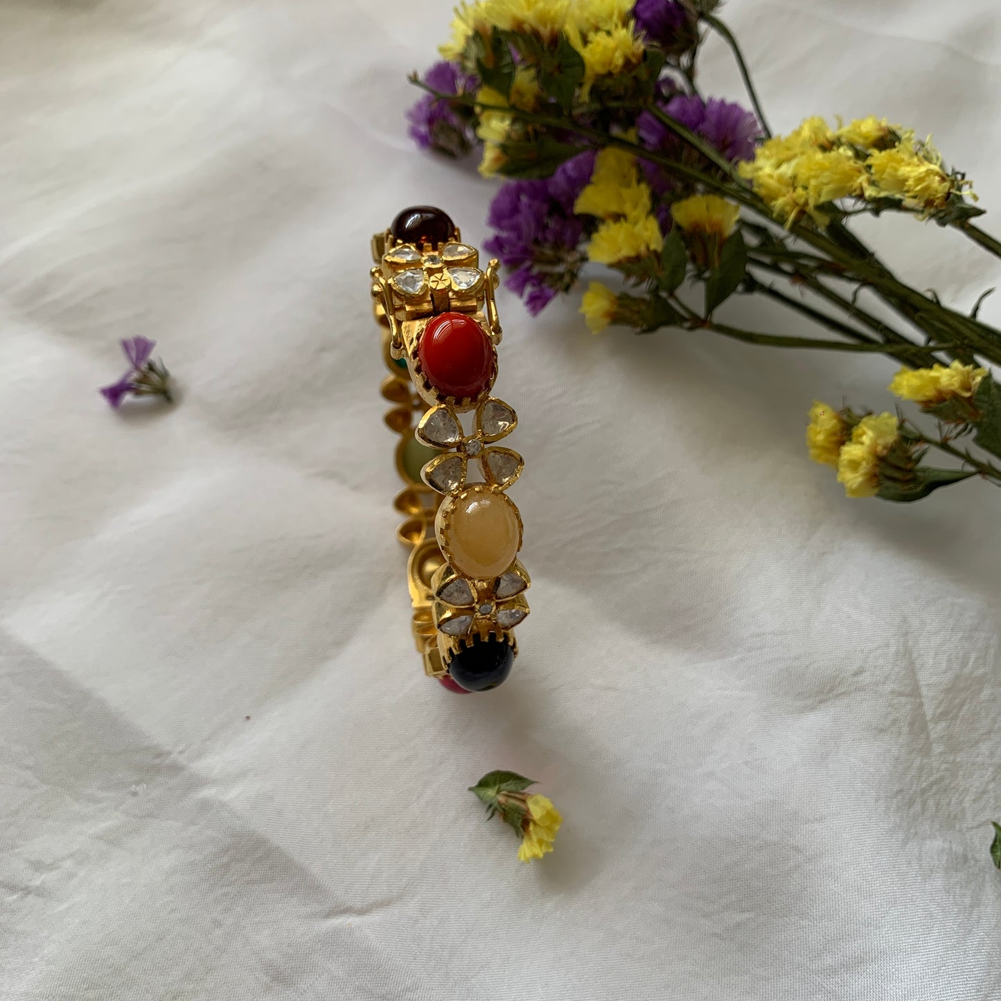 Navratan Polki Bangle