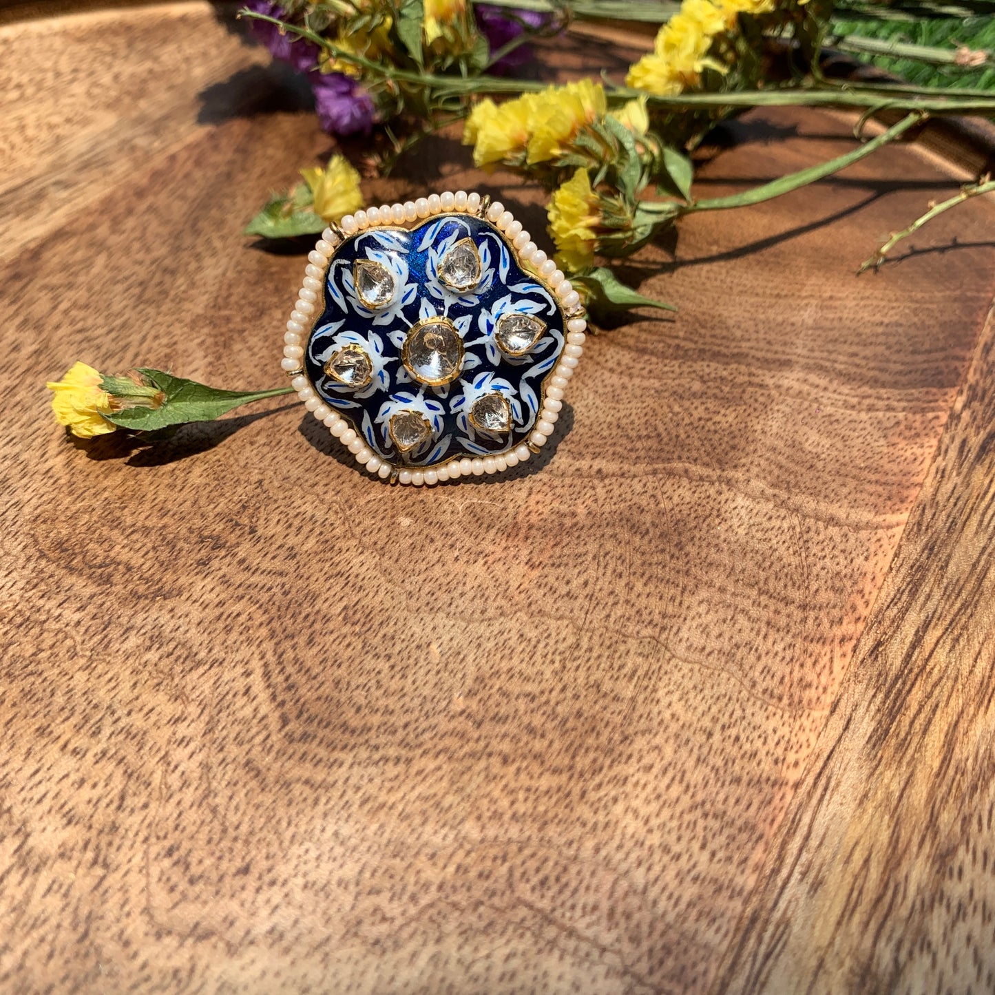 Firoza Polki Ring