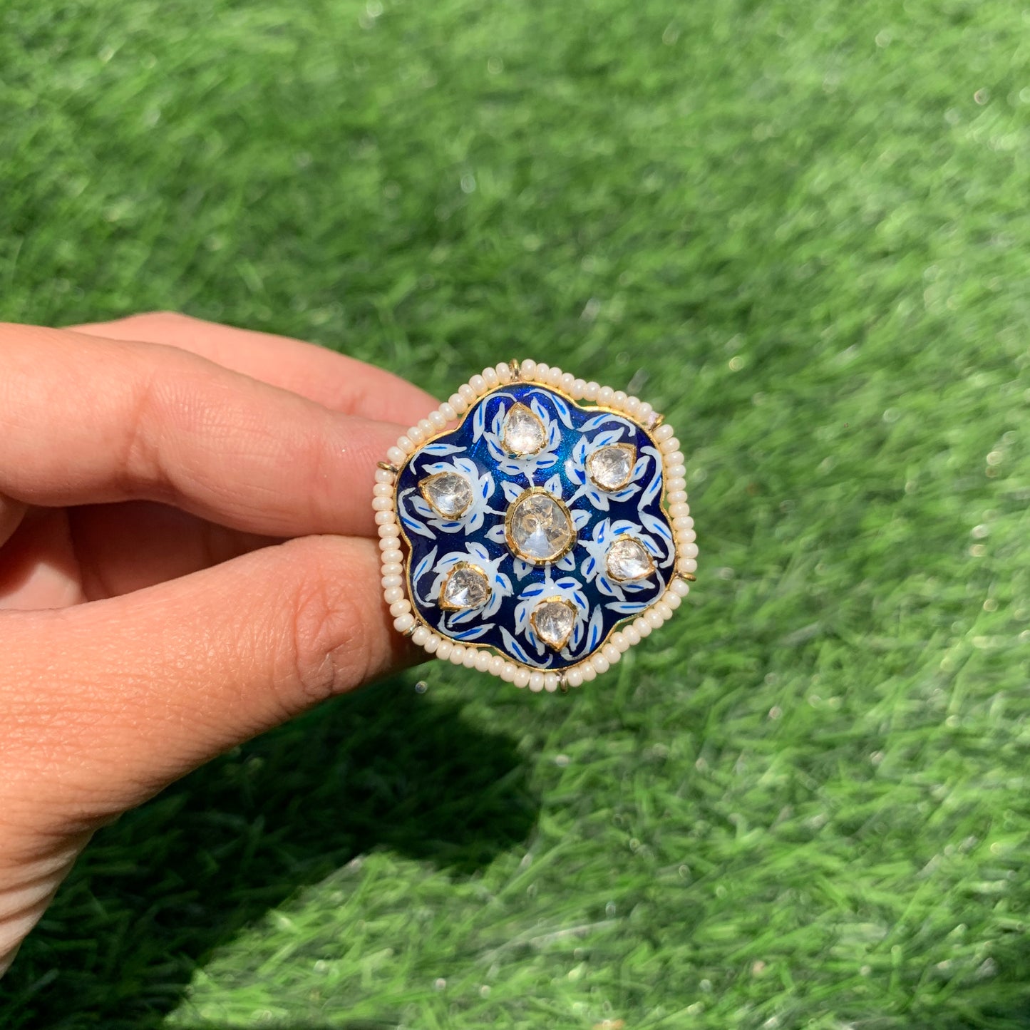 Firoza Polki Ring