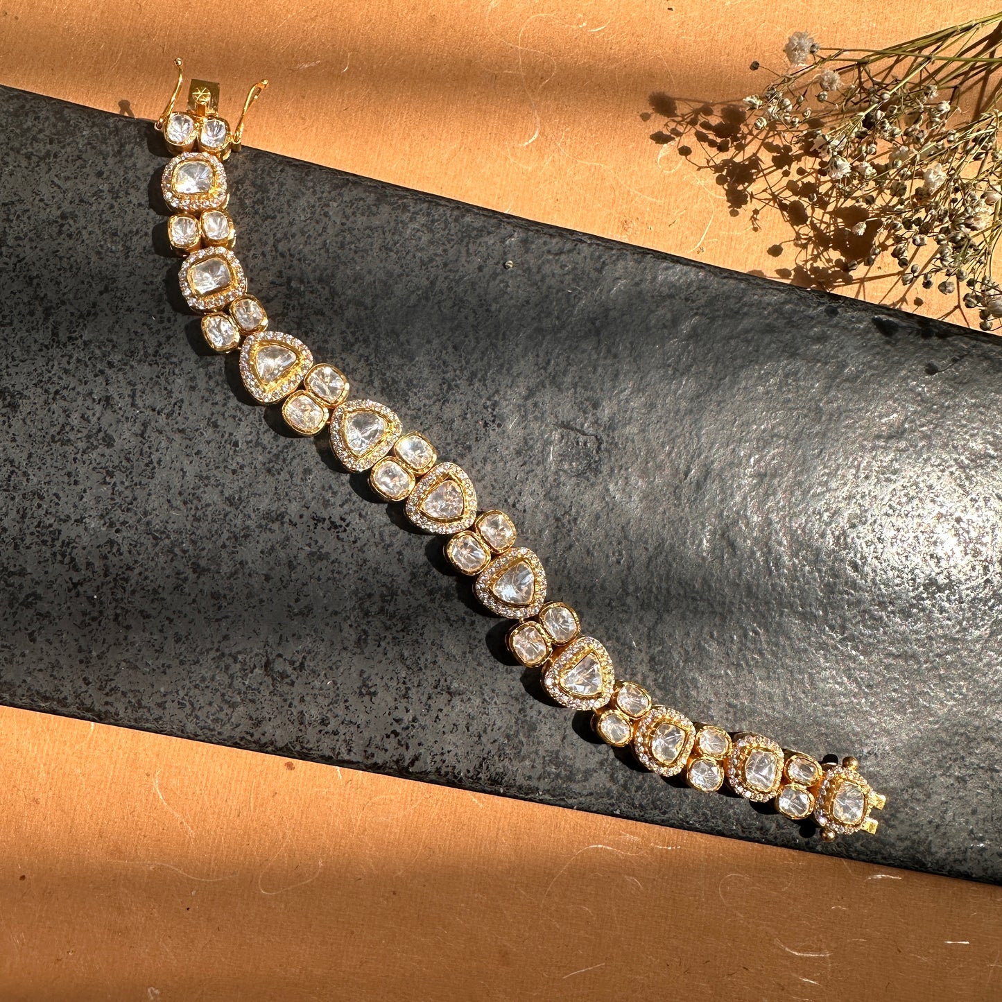 Polki Tennis Bracelet