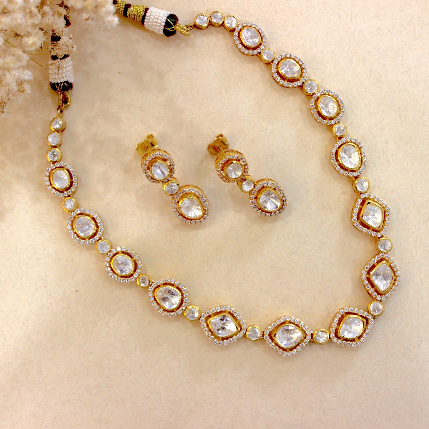 Classic Polki Necklace Set