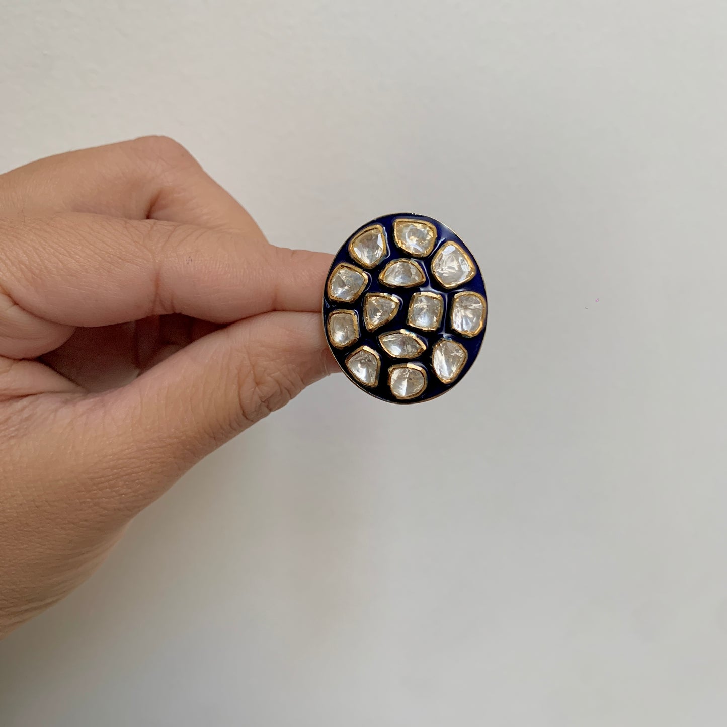 Blue Meena Ring