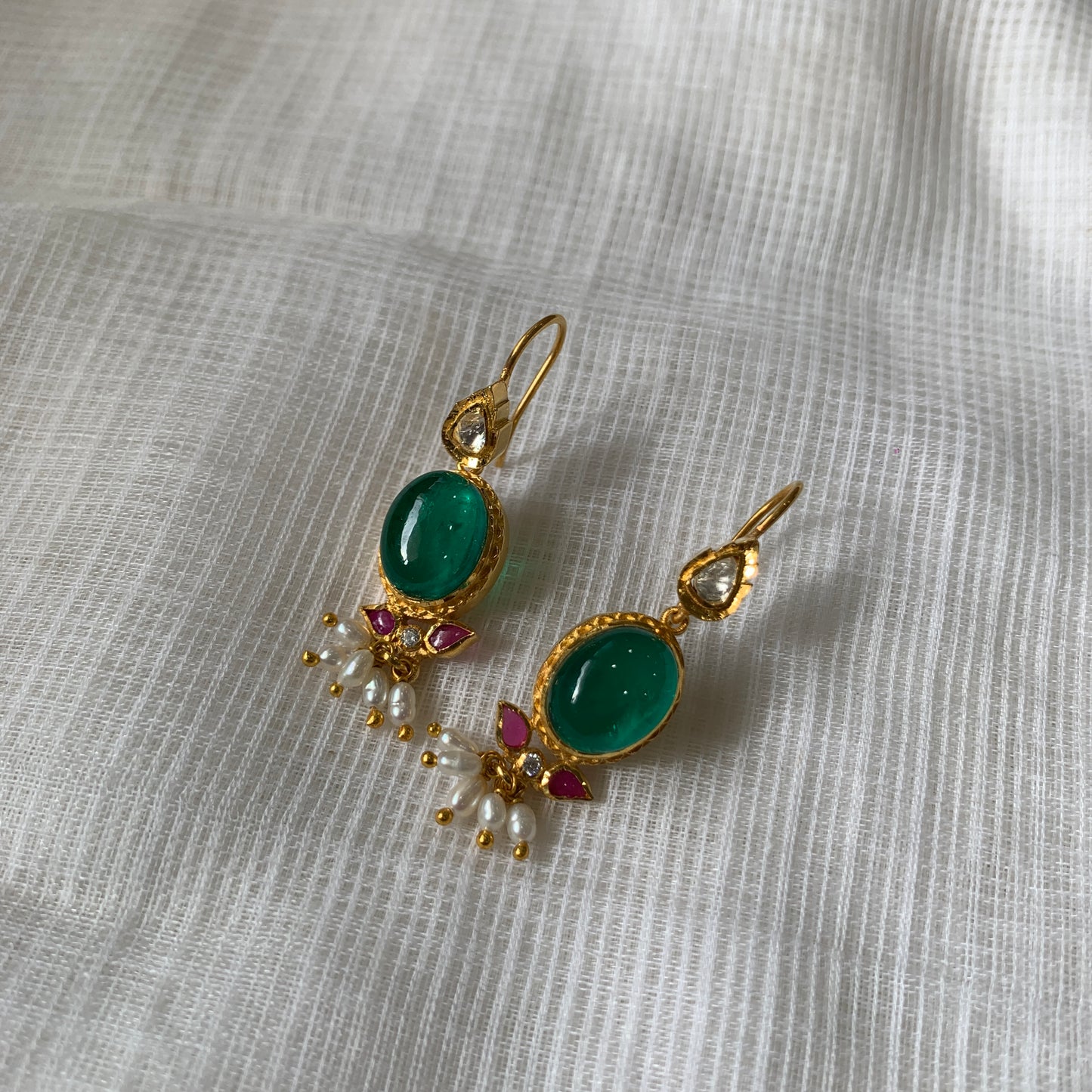 Royal Emerald Polki Balis
