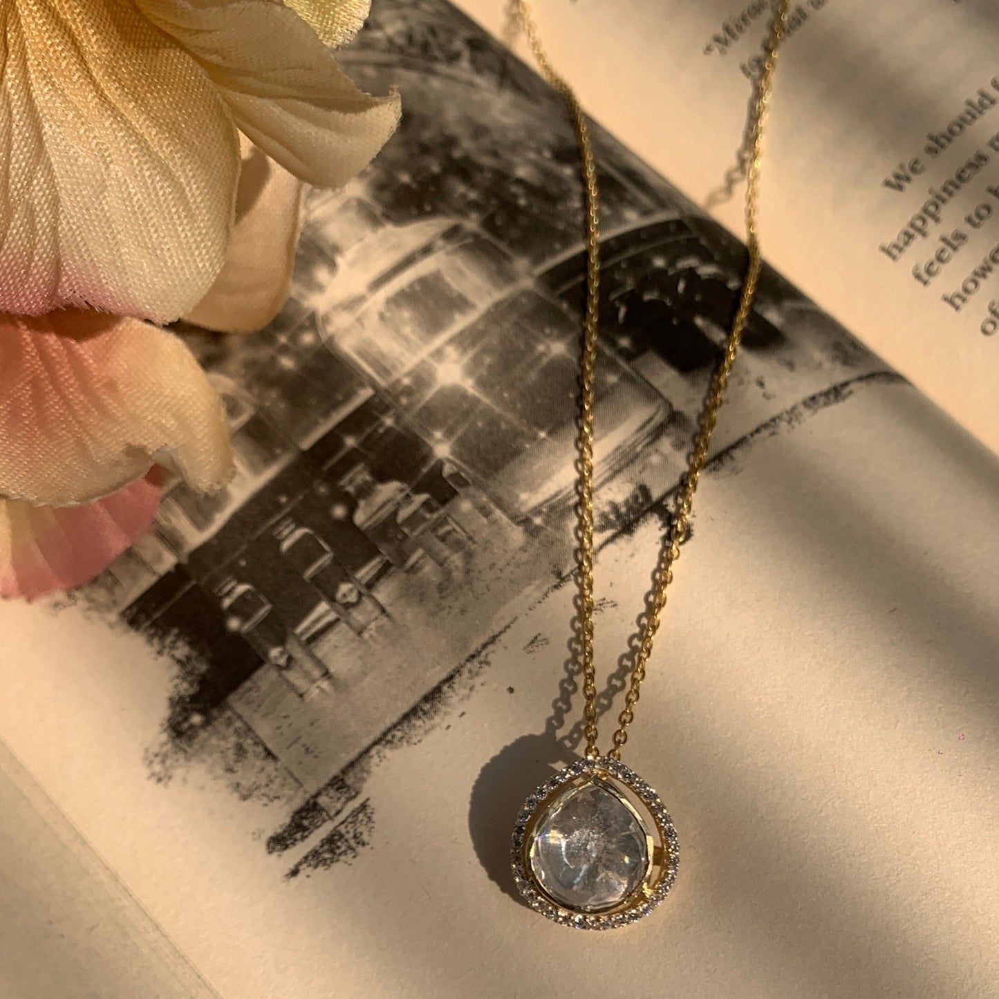 Solitaire Polki Necklace