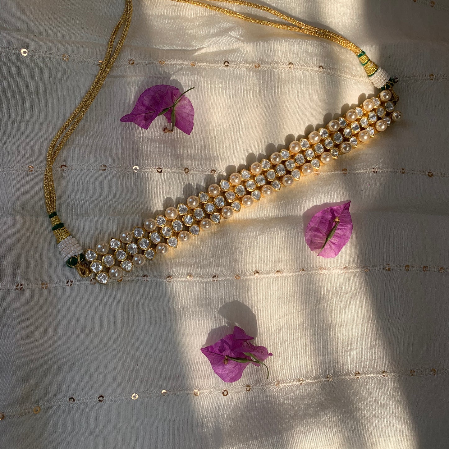 Pearl Polki Choker