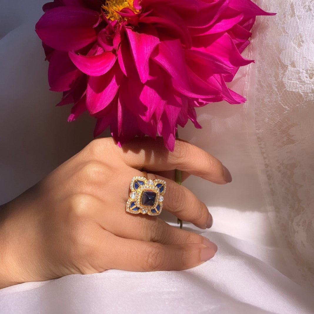 Rockstar Polki Ring