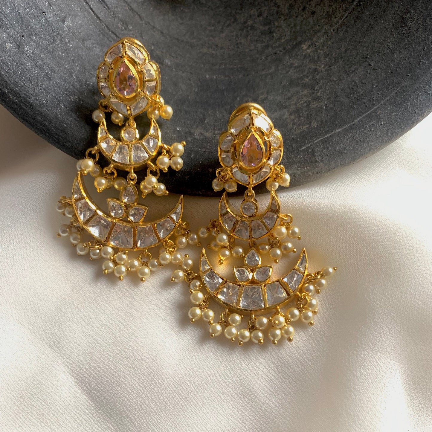 Chand Polki Earrings