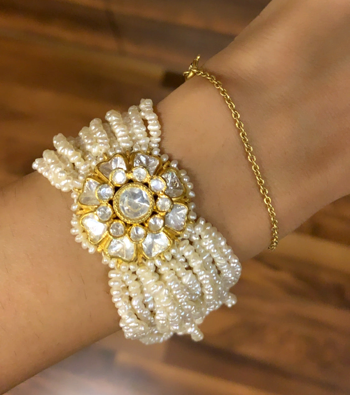 Rose Polki Bracelet