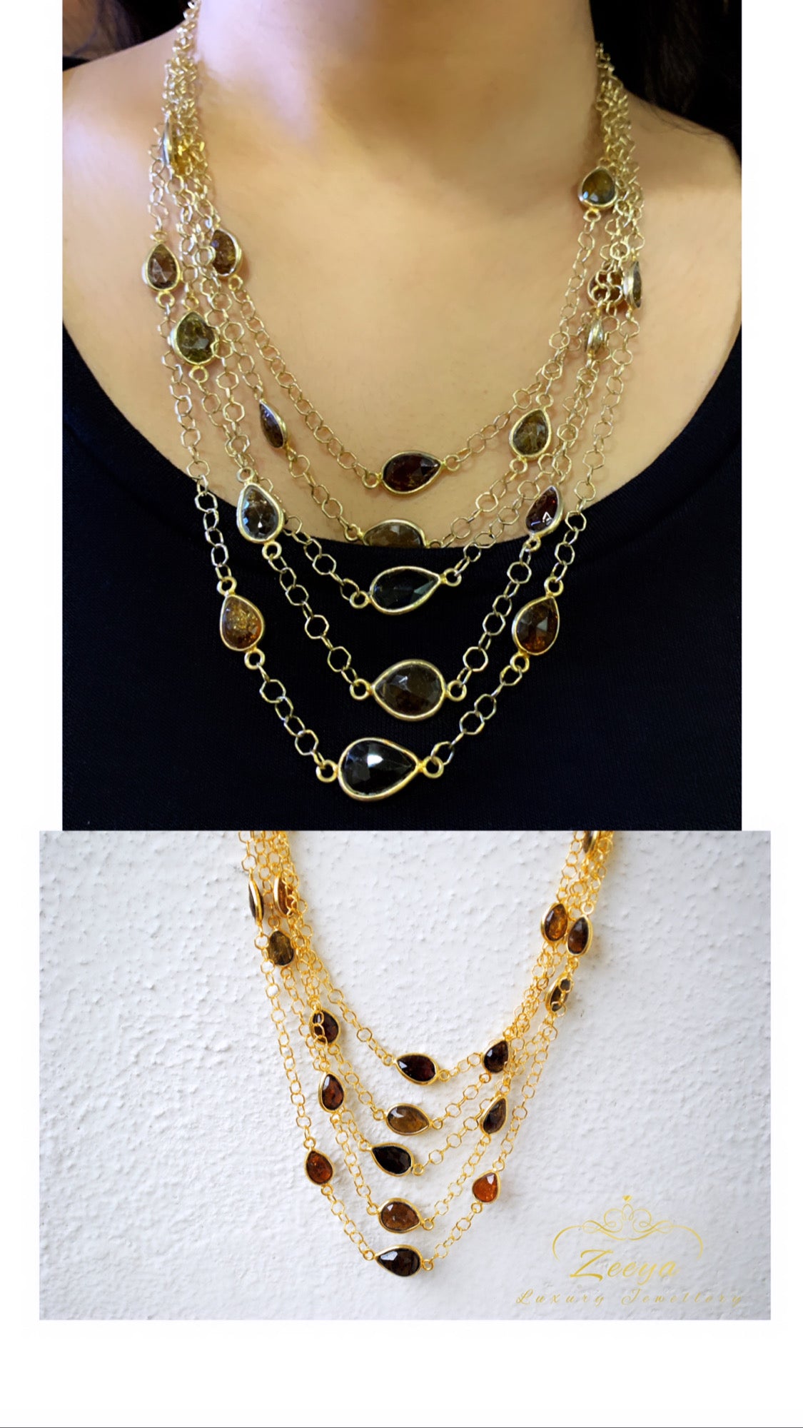 Multi String Brown Chain