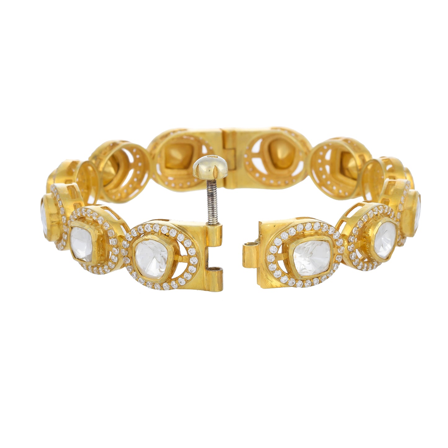 Single Line Polki Bangle