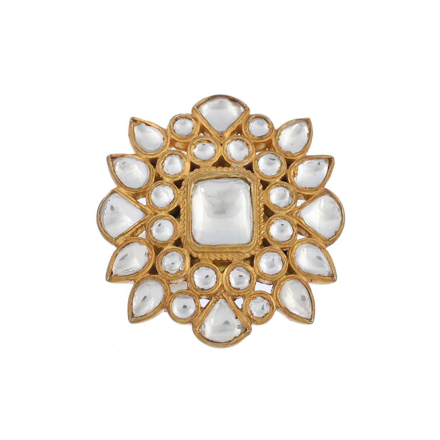 Statement Kundan Ring