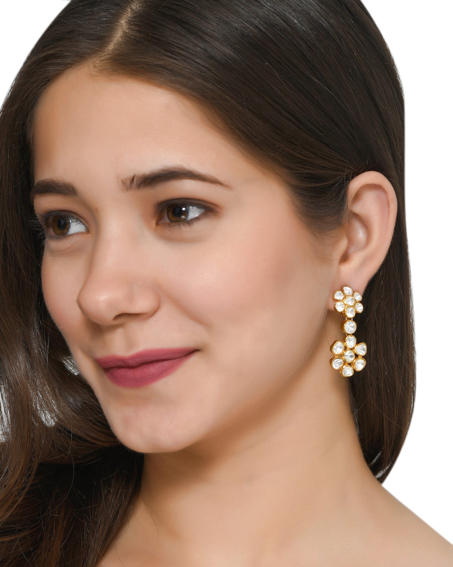 Delicate Polki Earrings