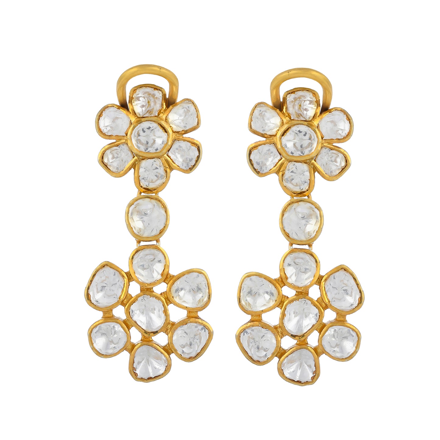 Delicate Polki Earrings