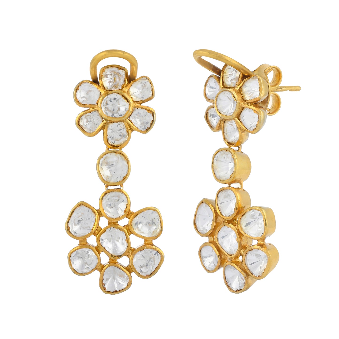 Delicate Polki Earrings