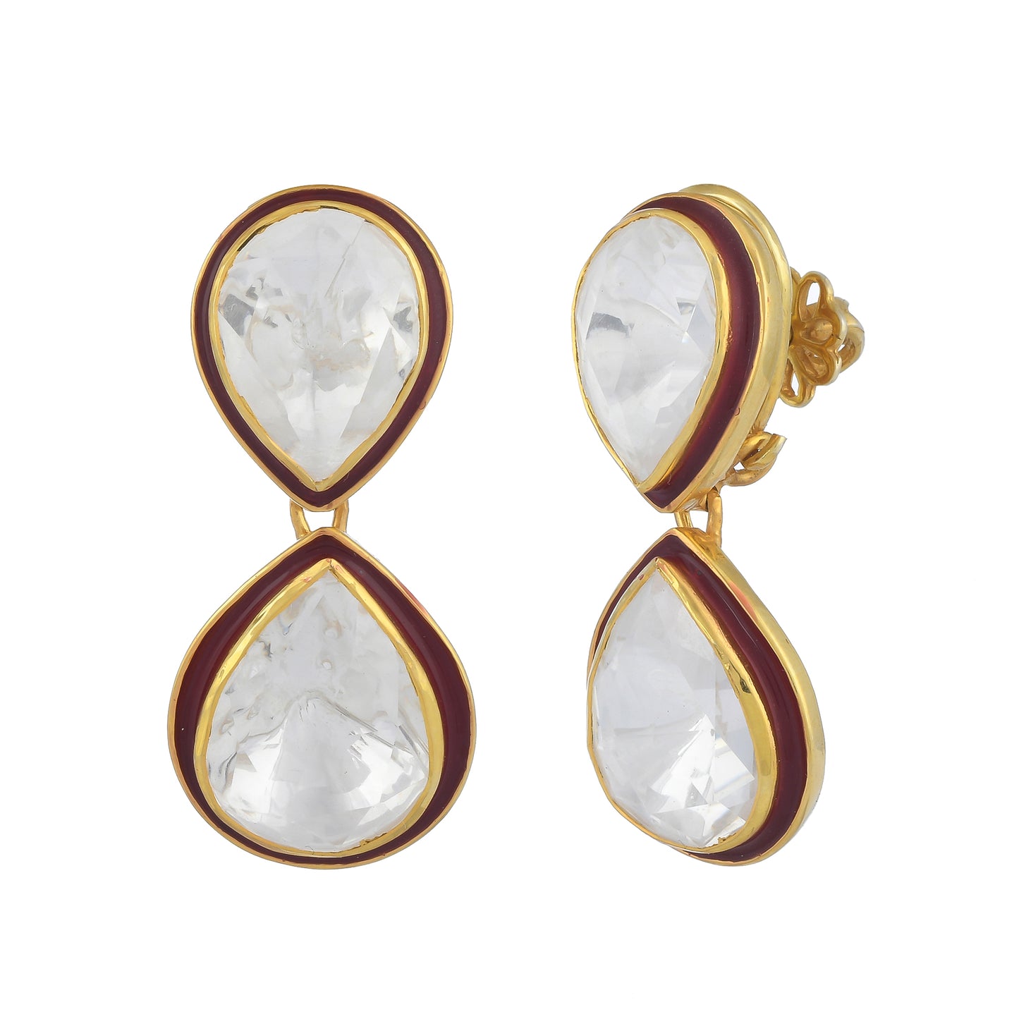 Oversized Meenakari Earrings