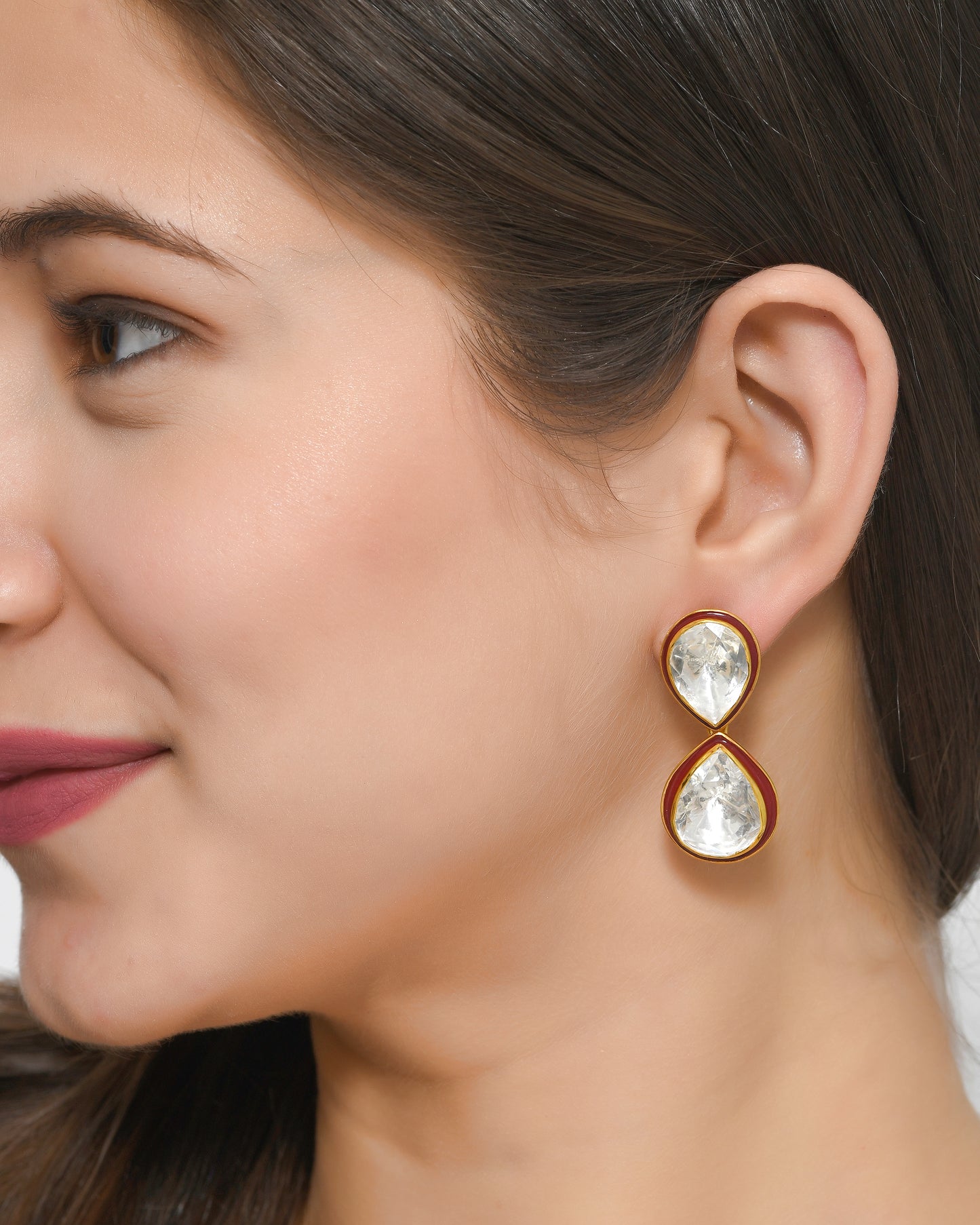 Oversized Meenakari Earrings