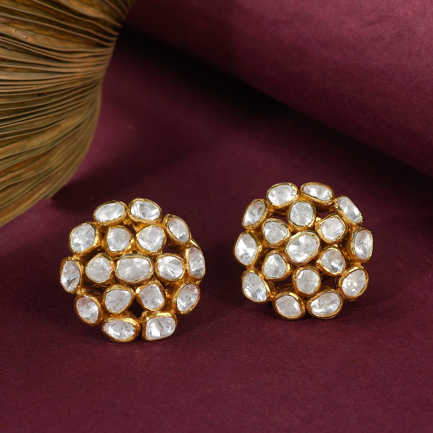 Statement Polki Studs