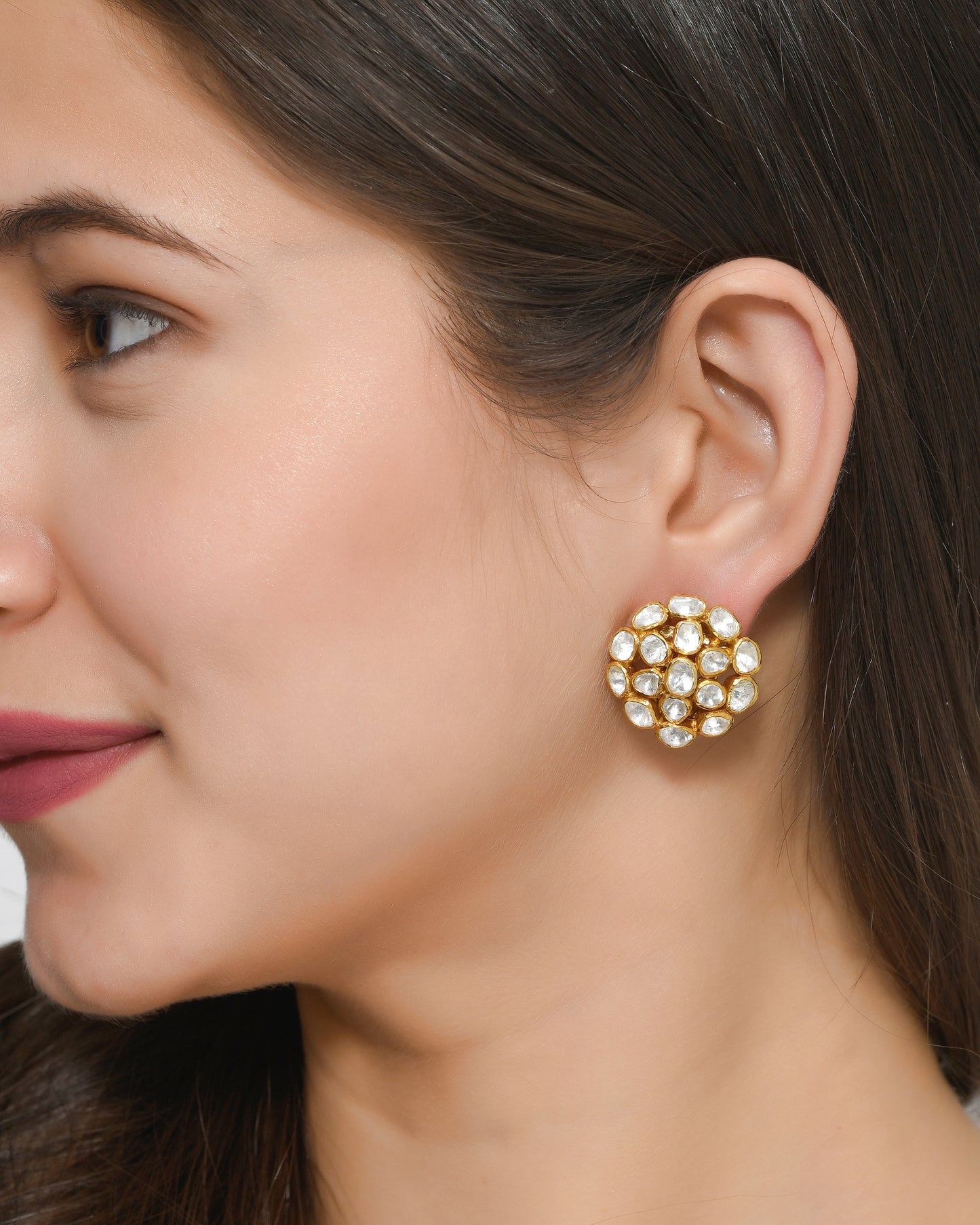 Statement Polki Studs