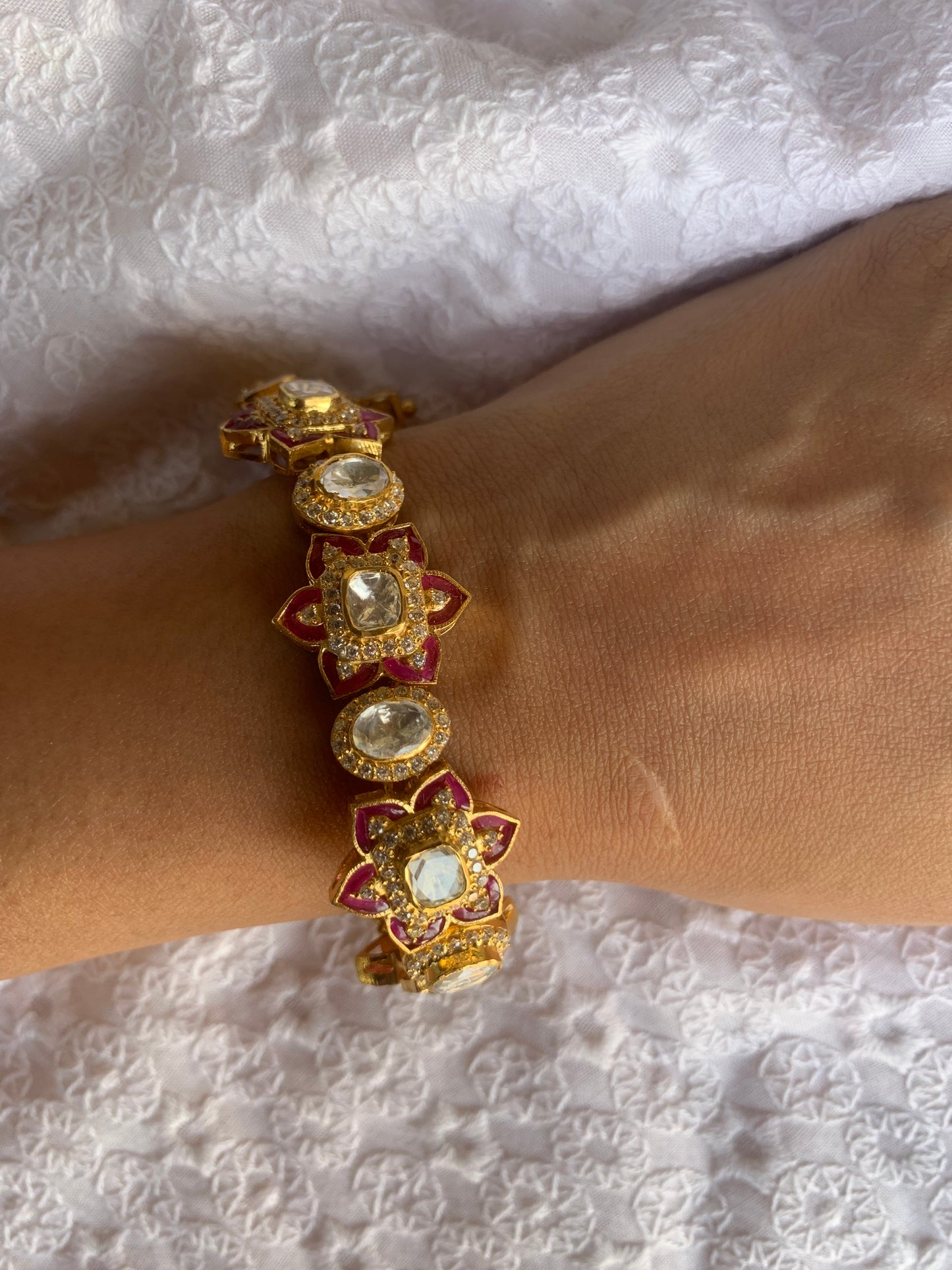 Meenakari Tennis Bracelet