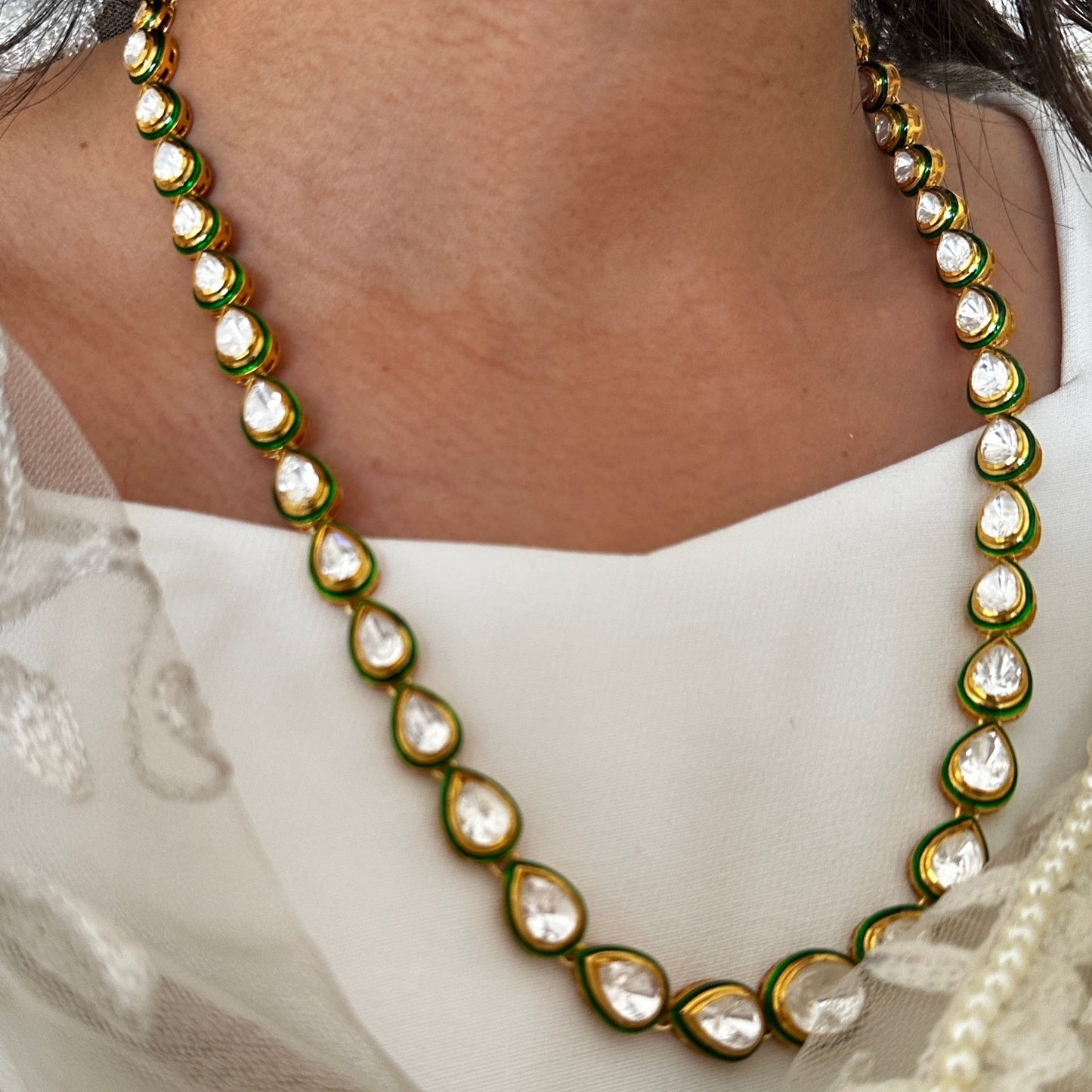 Roza Meenakari Necklace Set