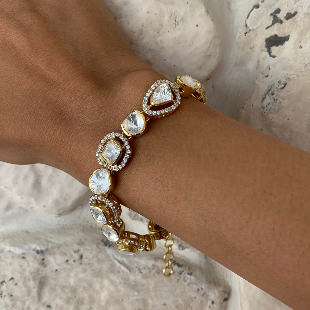 Polki Tennis Bracelet