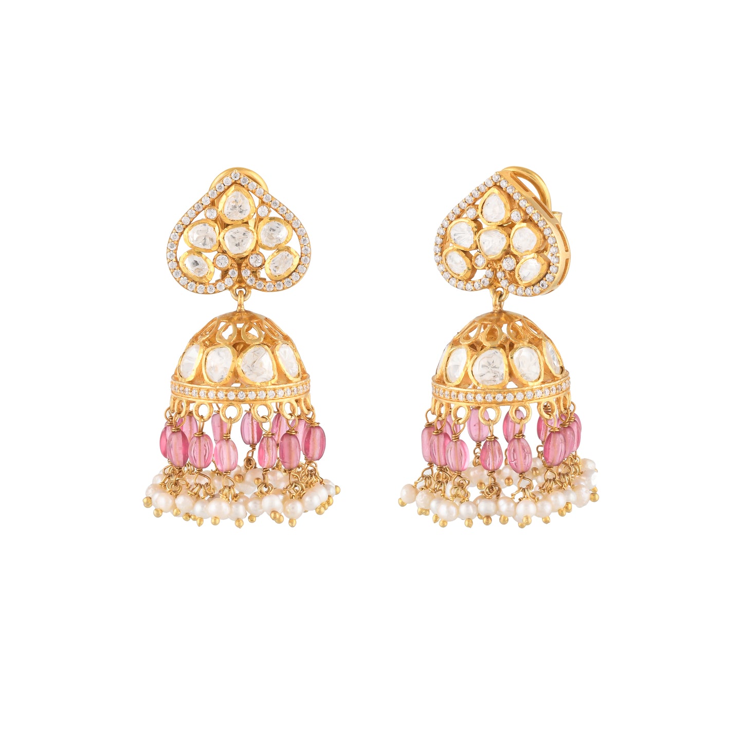 Polki Jhumkis