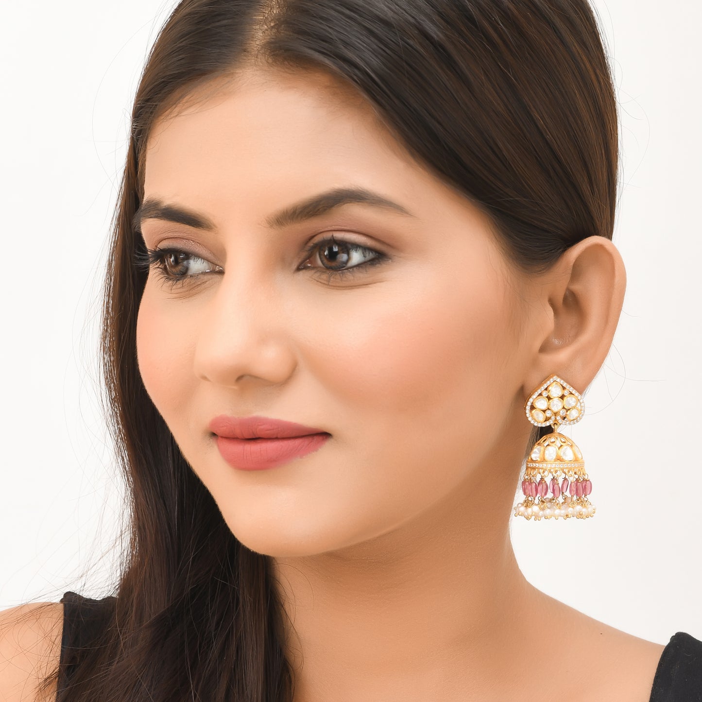 Polki Jhumkis