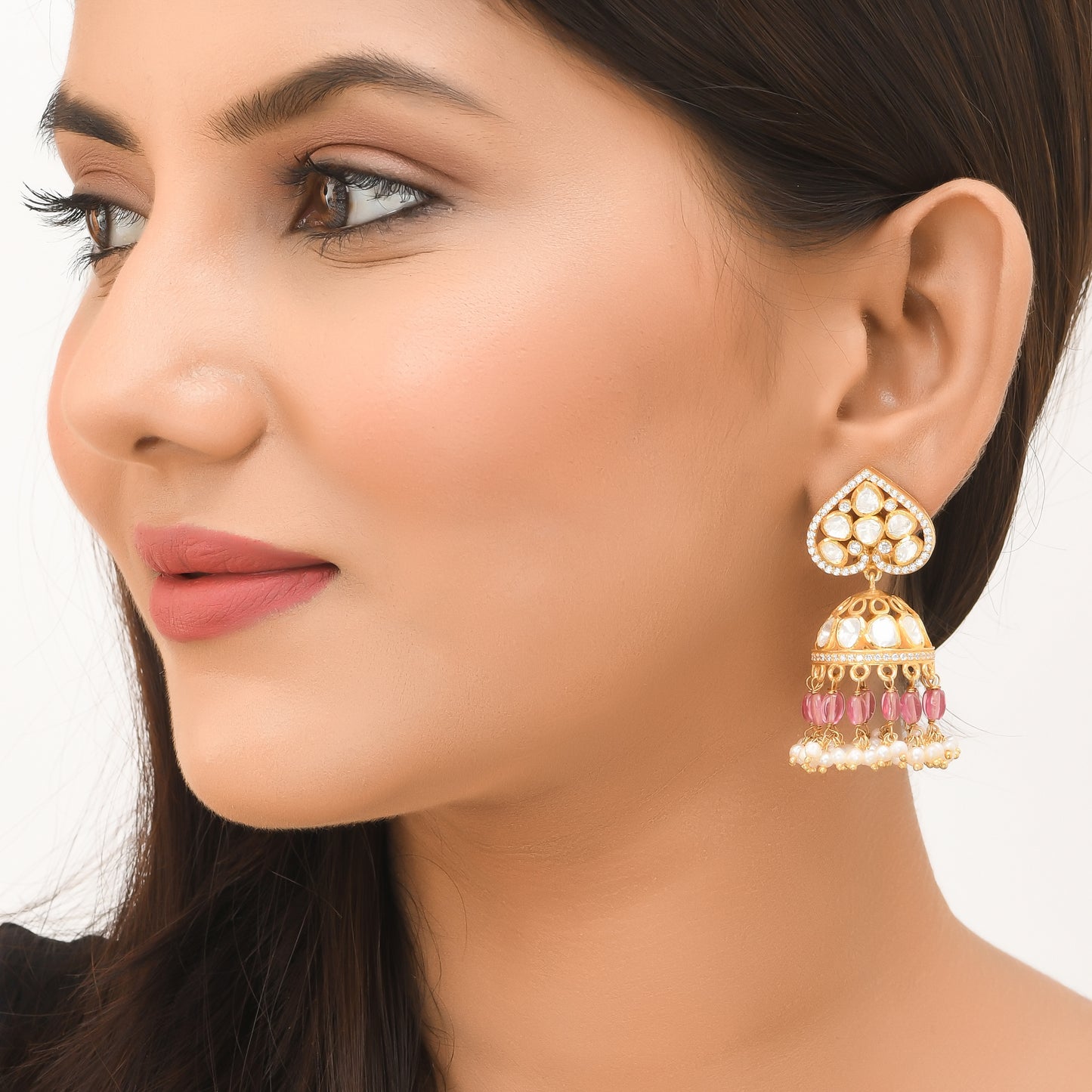 Polki Jhumkis