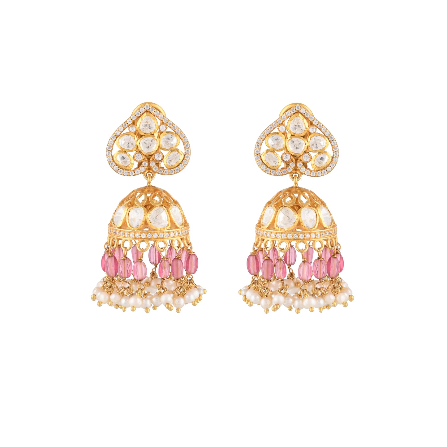 Polki Jhumkis