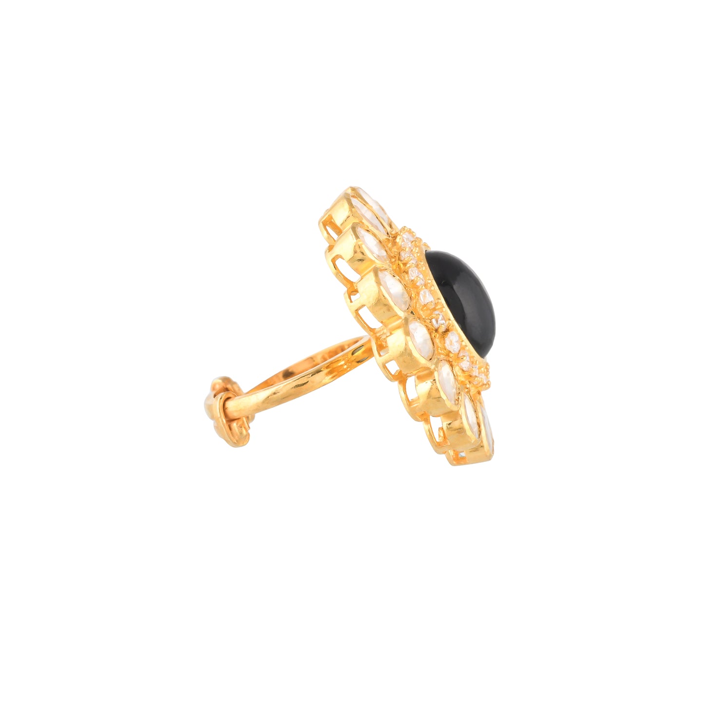 Sapphire Polki Ring