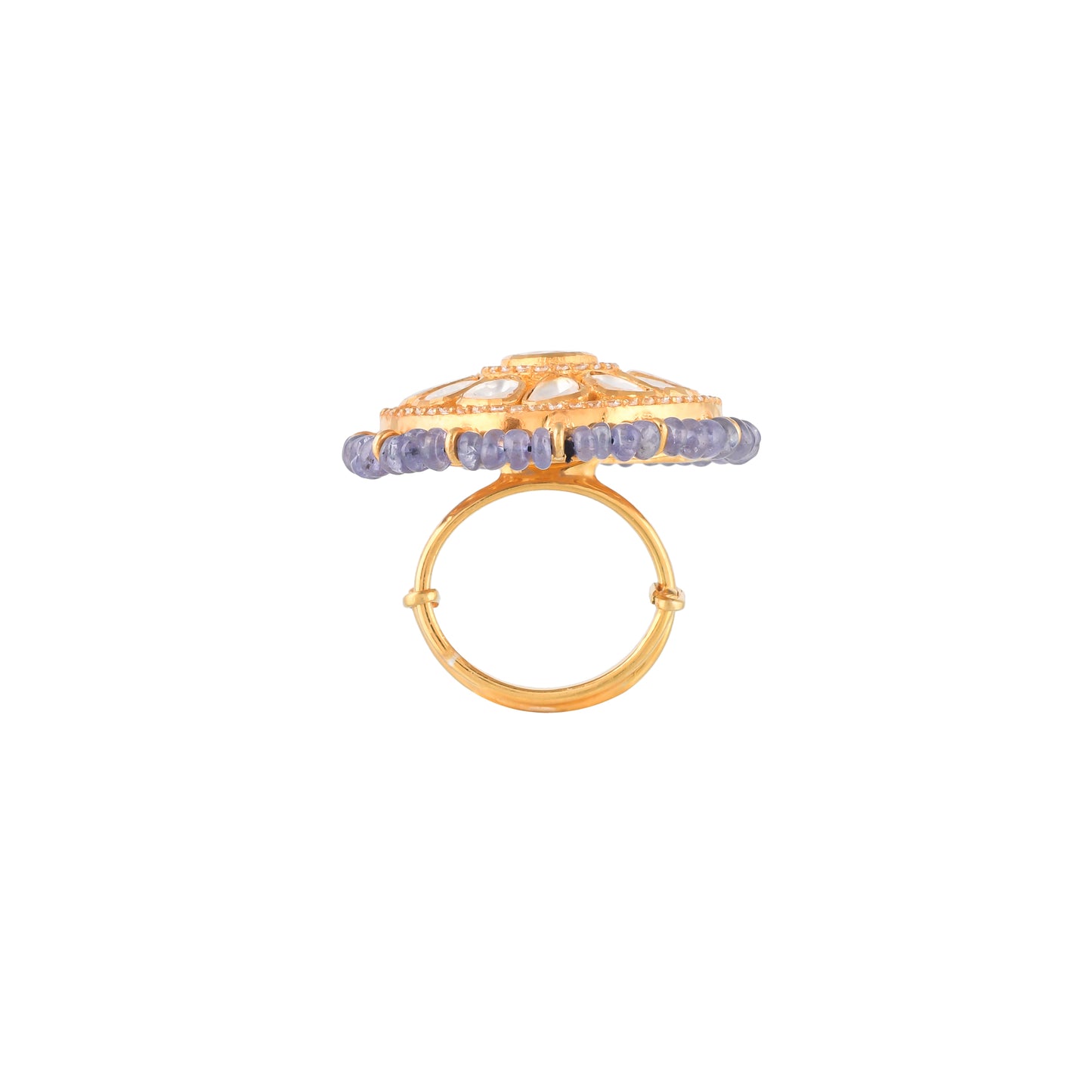 Sapphire Polki Ring