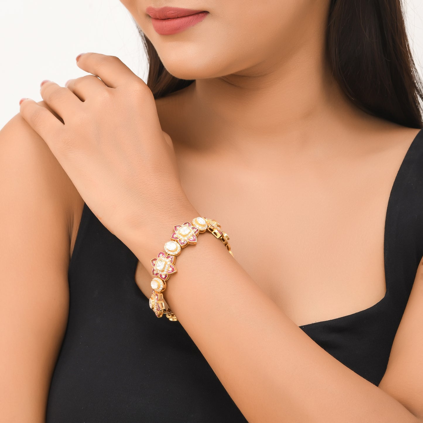 Meenakari Tennis Bracelet