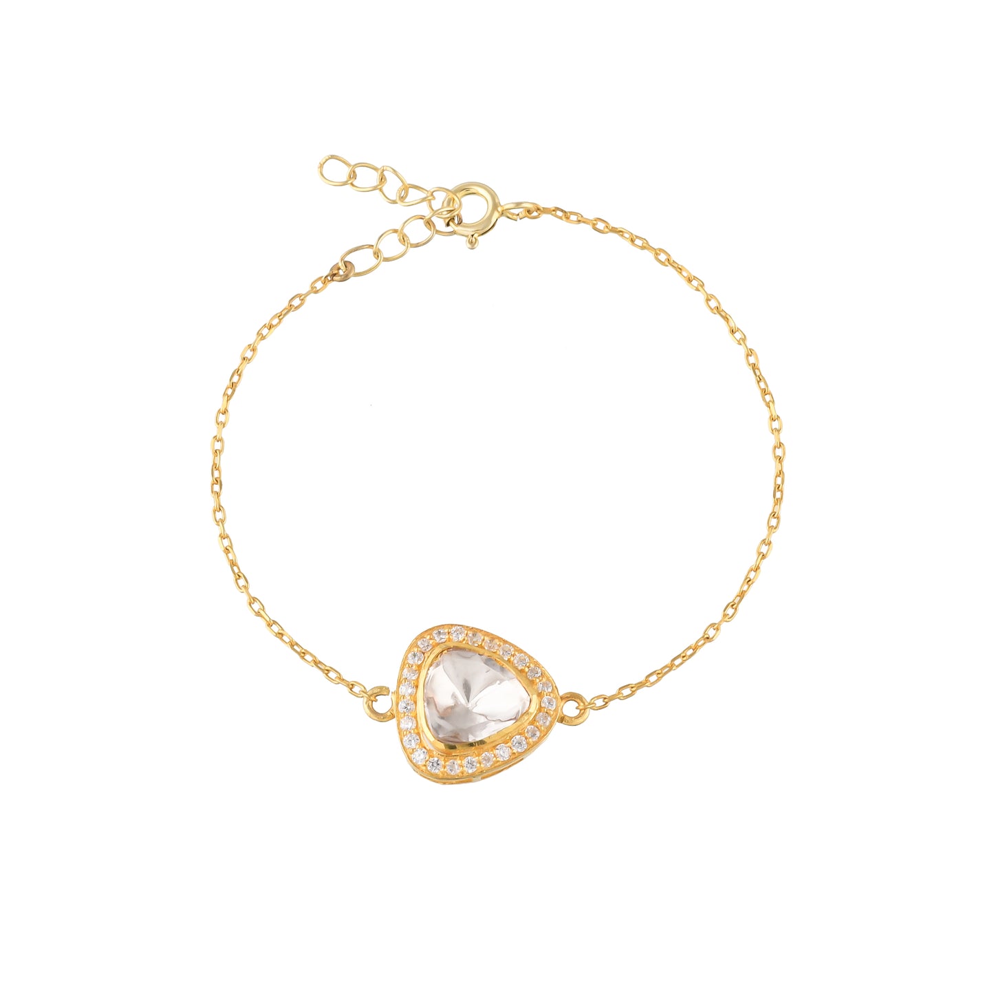 Triangle Polki Bracelet