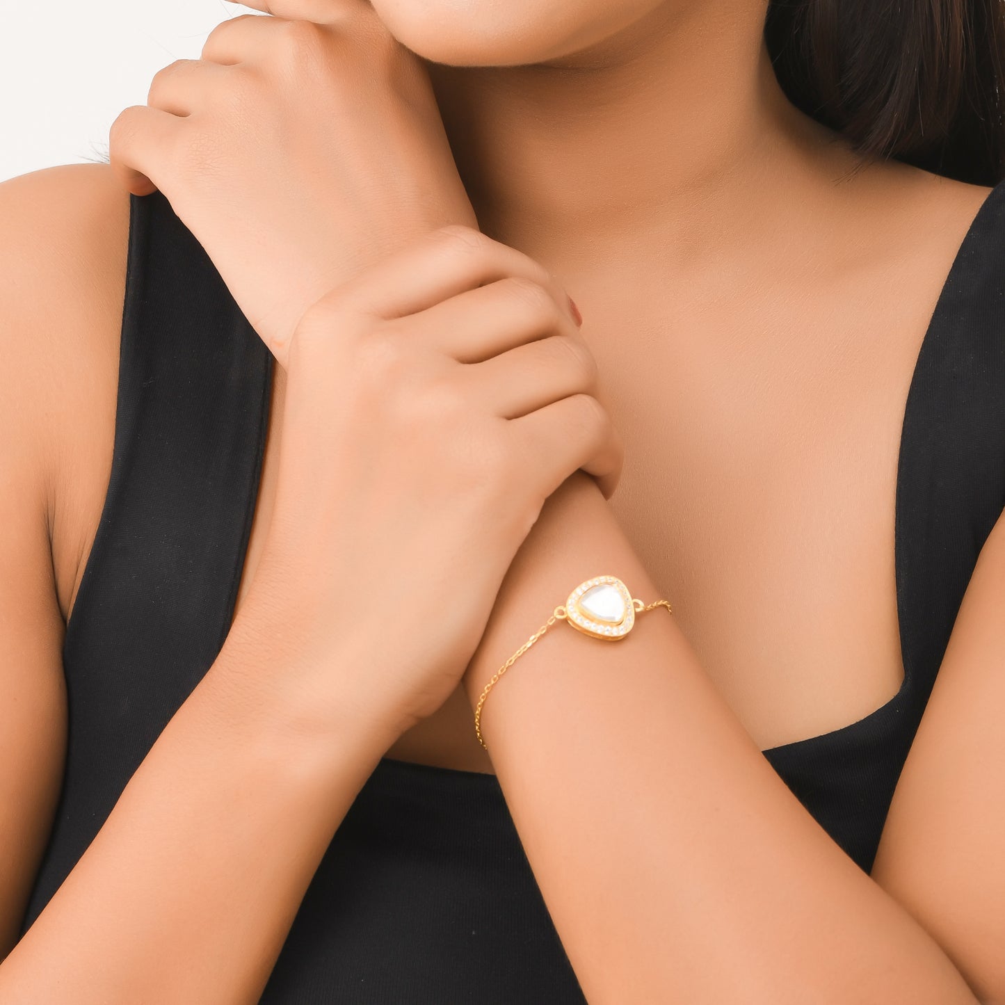 Triangle Polki Bracelet