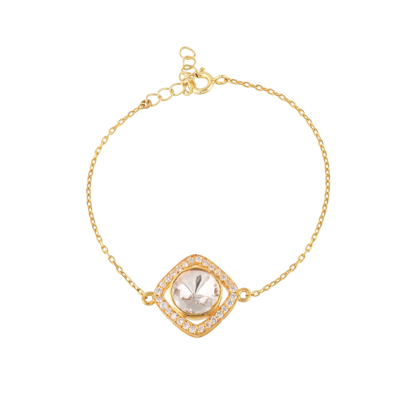Square Polki Bracelet